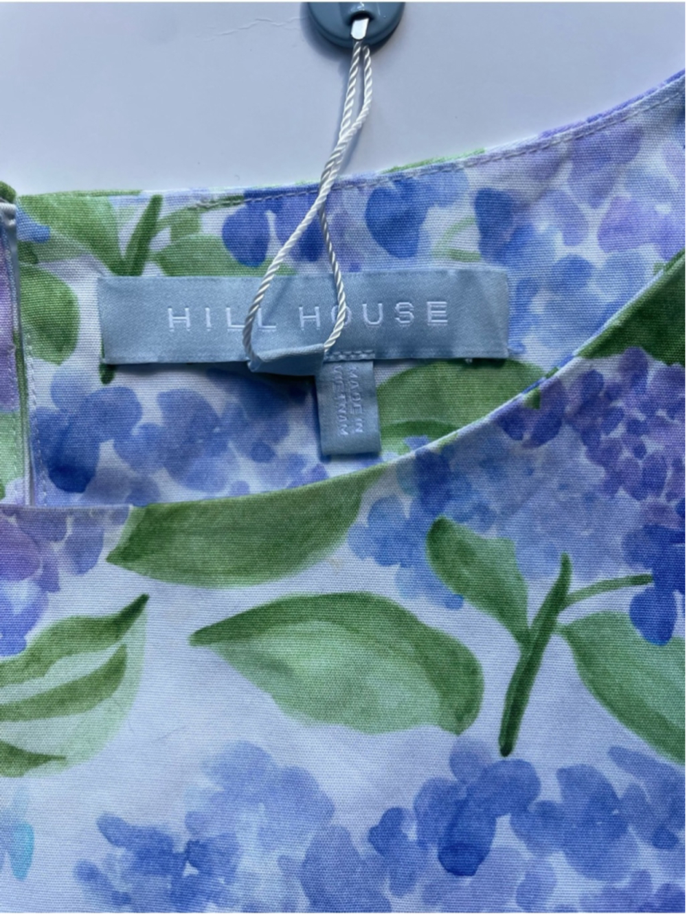 Hill House Charlie Dress Hydrangea Shift Dress | Size M | 100% Cotton - Picture 3 of 8